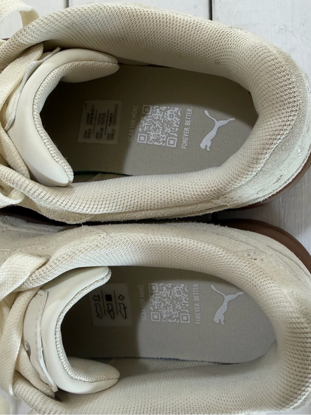 PUMA Karmen II Idol Suede Platform Sneakers Frosted Ivory Women’s 6 - Picture 8 of 10